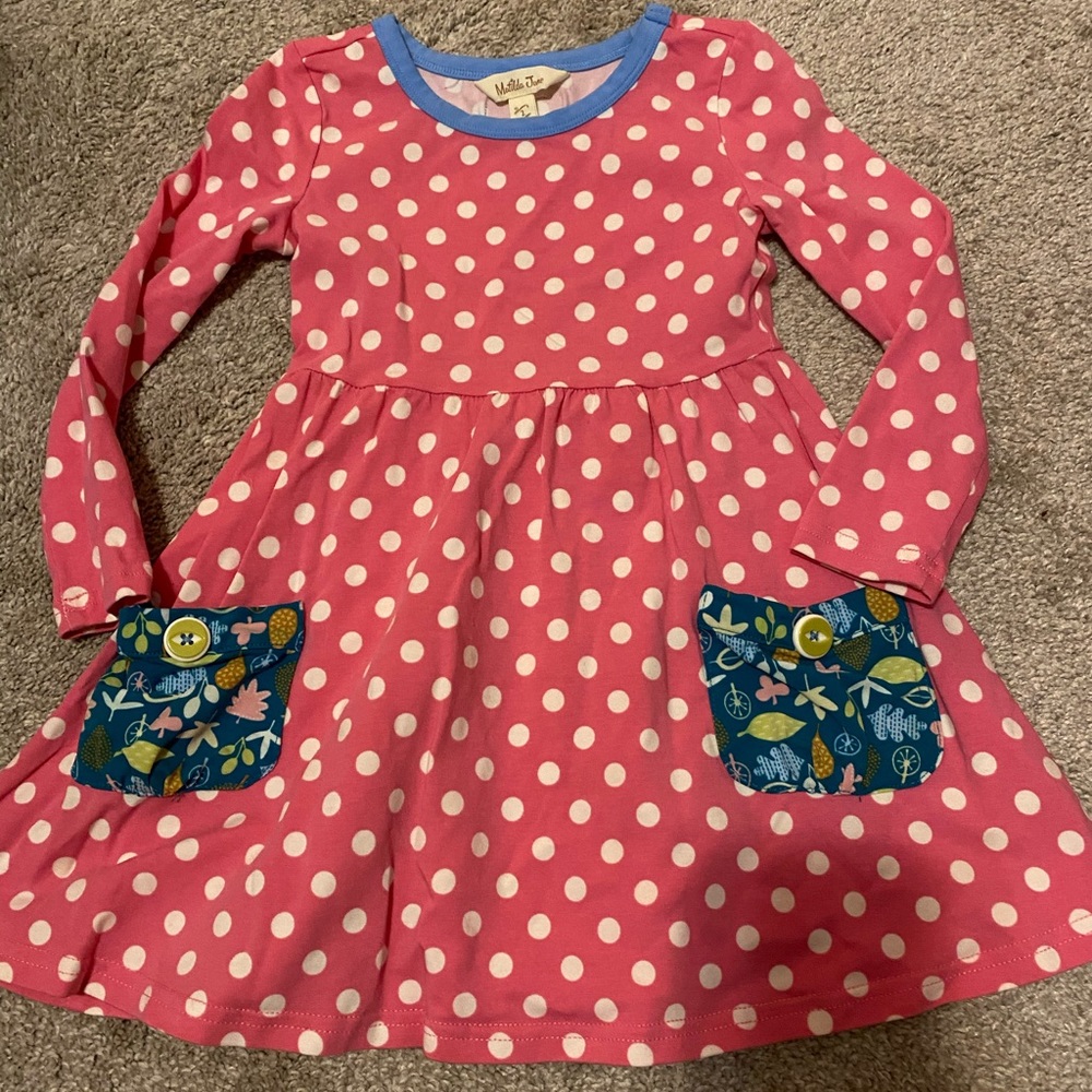 Matilda Jane dress pink polka dot size 2
